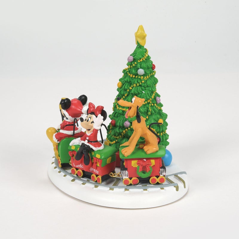 Department 56 Disney Village Accessories Mickey Mouse Holiday Express Figurine, 4.75 Inch, Multicolor - Image 5